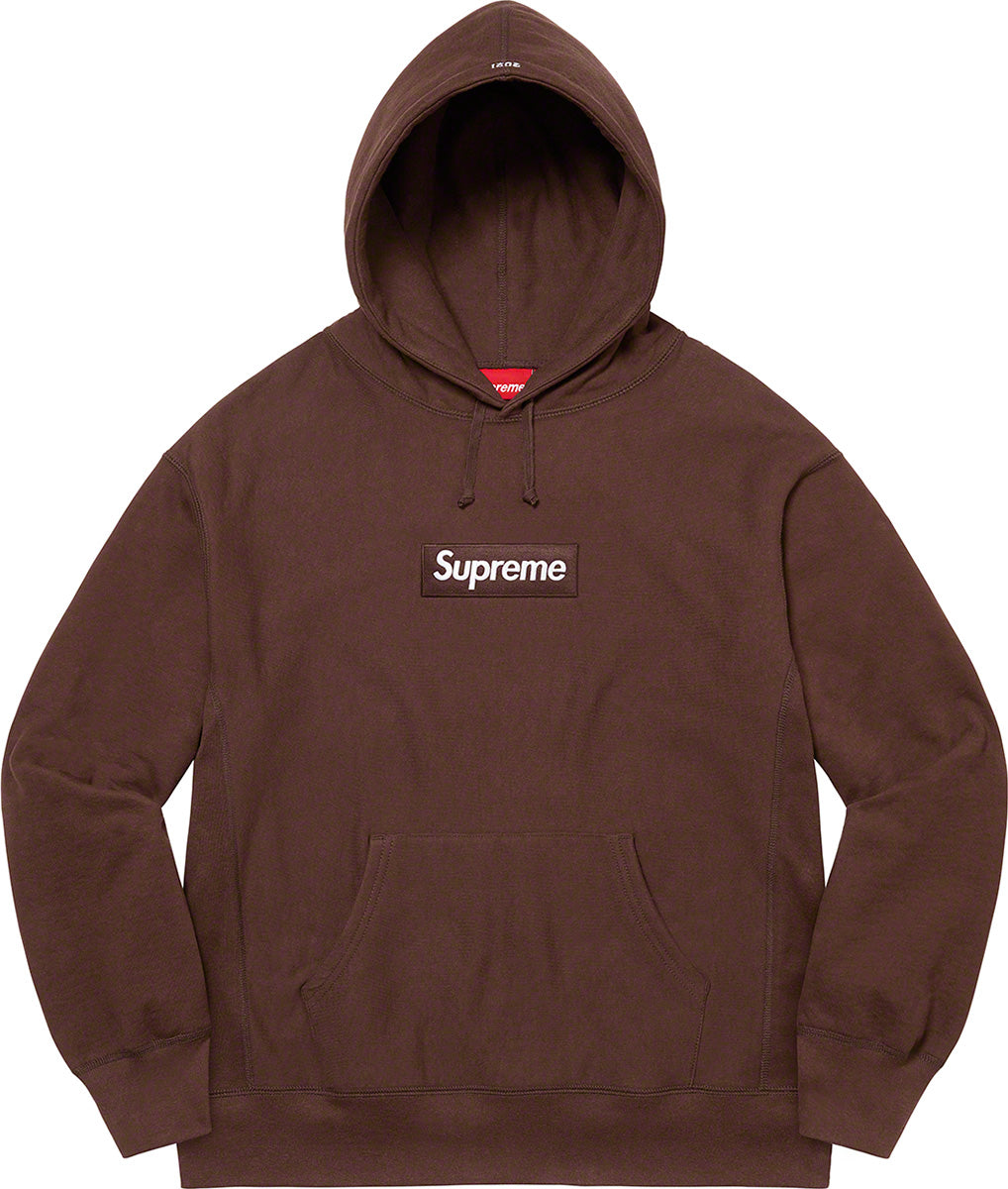 Supreme Box Logo Hooded Sweatshirt Brown – kickscartelmx